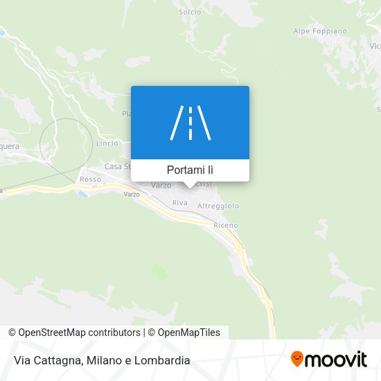 Mappa Via Cattagna