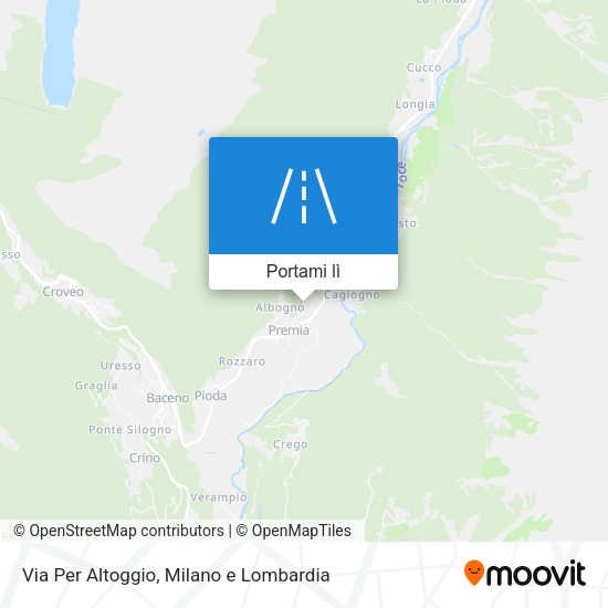 Mappa Via Per Altoggio