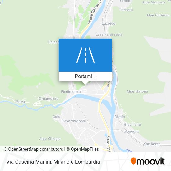 Mappa Via Cascina Manini