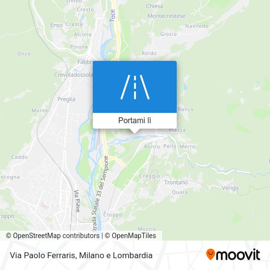 Mappa Via Paolo Ferraris
