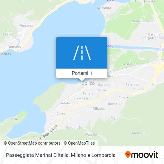 Mappa Passeggiata Marinai D'Italia