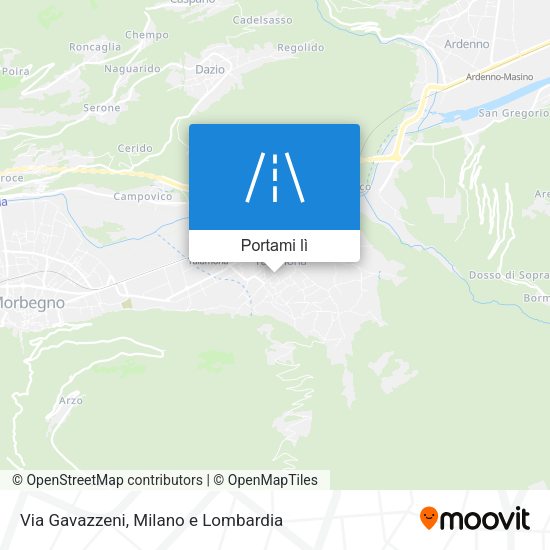 Mappa Via Gavazzeni
