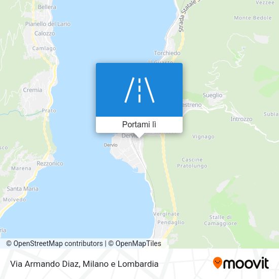 Mappa Via Armando Diaz