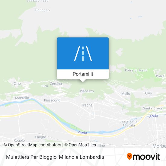 Mappa Mulettiera Per Bioggio