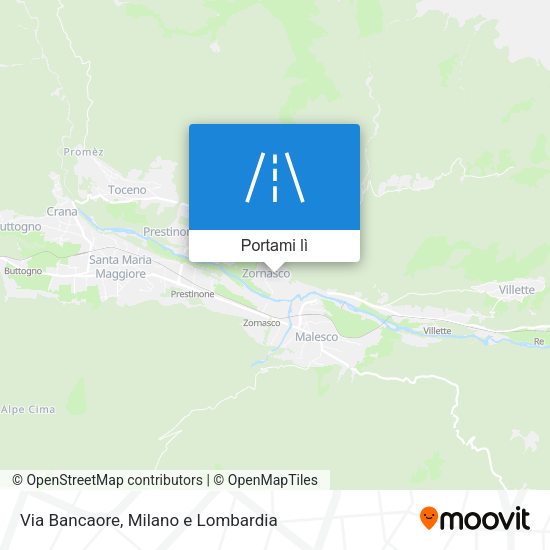 Mappa Via Bancaore