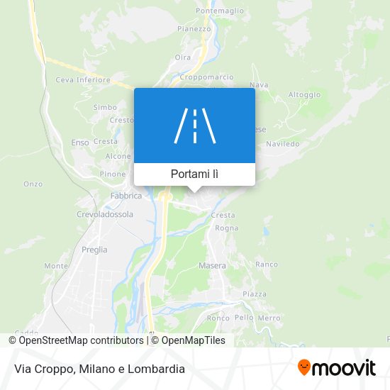 Mappa Via Croppo