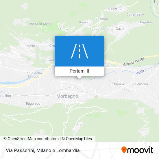 Mappa Via Passerini