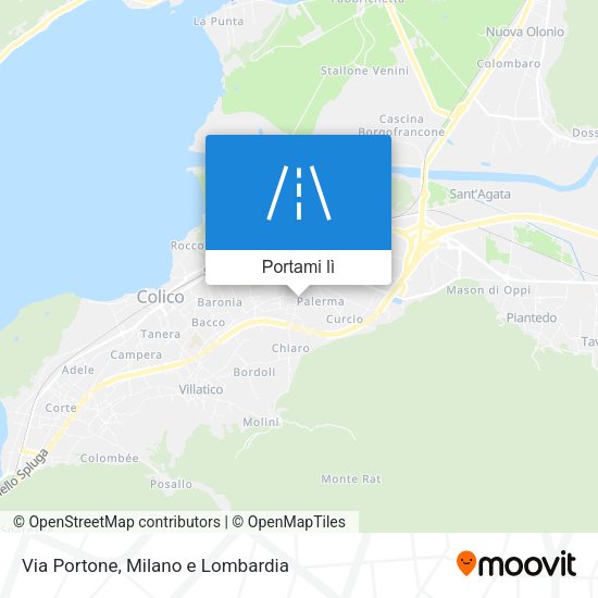 Mappa Via Portone
