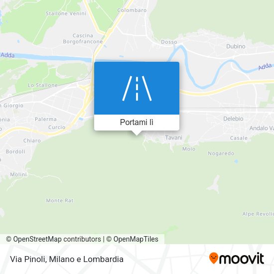 Mappa Via Pinoli