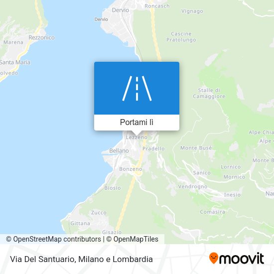 Mappa Via Del Santuario