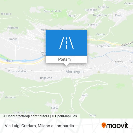 Mappa Via Luigi Credaro