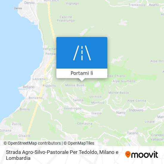 Mappa Strada Agro-Silvo-Pastorale Per Tedoldo