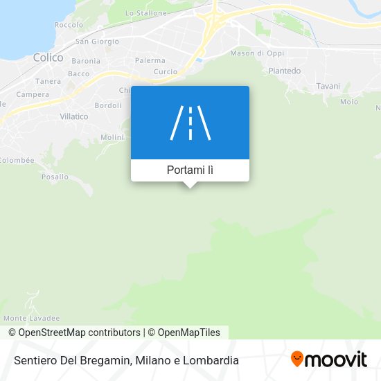 Mappa Sentiero Del Bregamin
