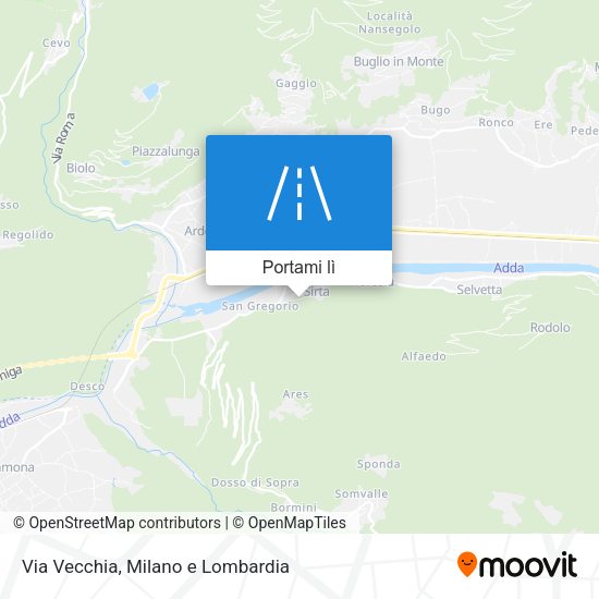 Mappa Via Vecchia