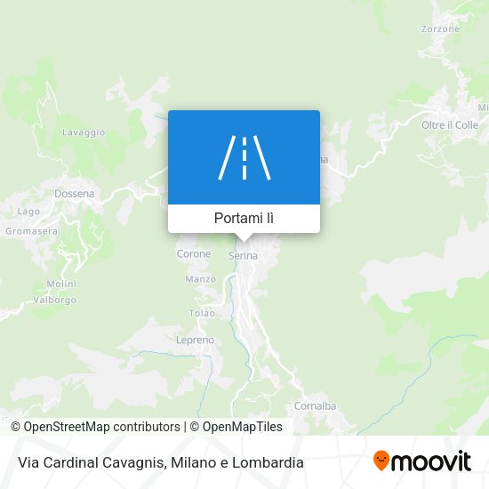 Mappa Via Cardinal Cavagnis