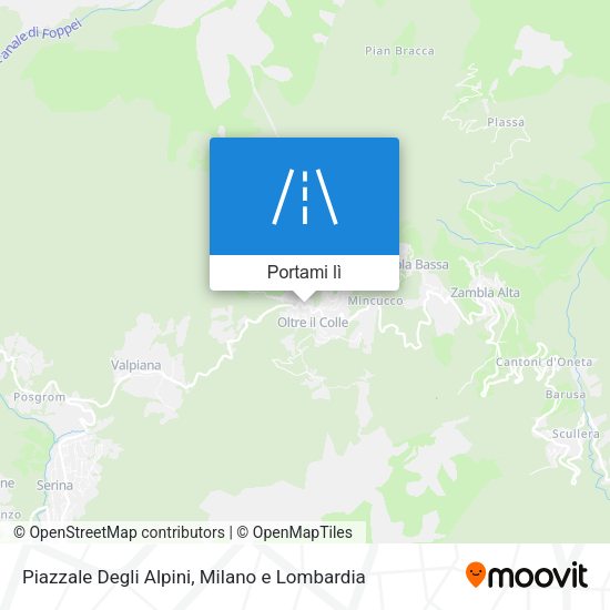Mappa Piazzale Degli Alpini