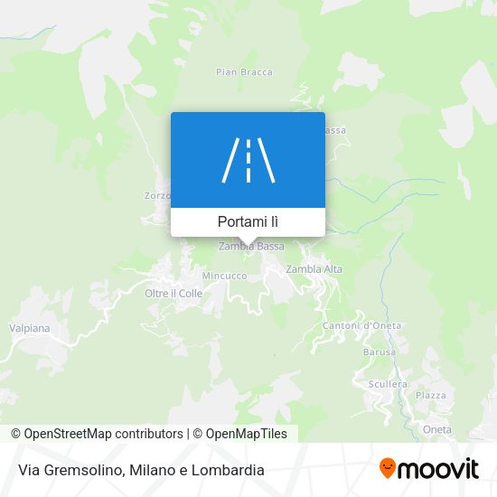 Mappa Via Gremsolino