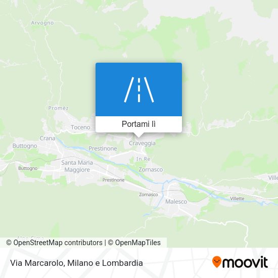 Mappa Via Marcarolo