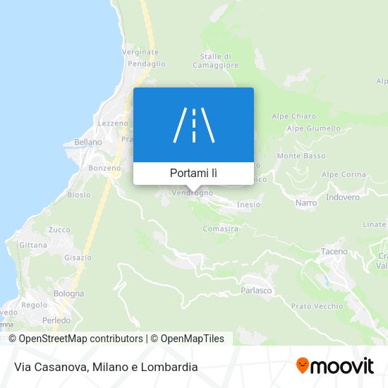 Mappa Via Casanova