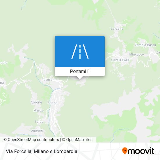 Mappa Via Forcella
