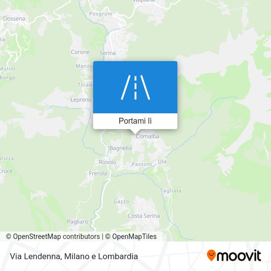 Mappa Via Lendenna