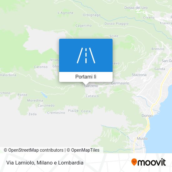 Mappa Via Lamiolo