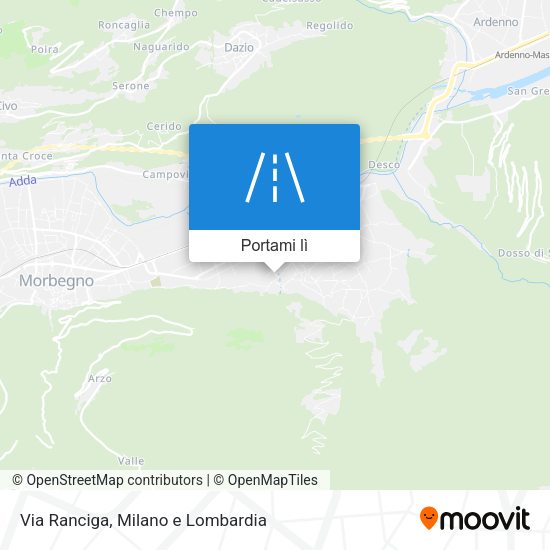 Mappa Via Ranciga