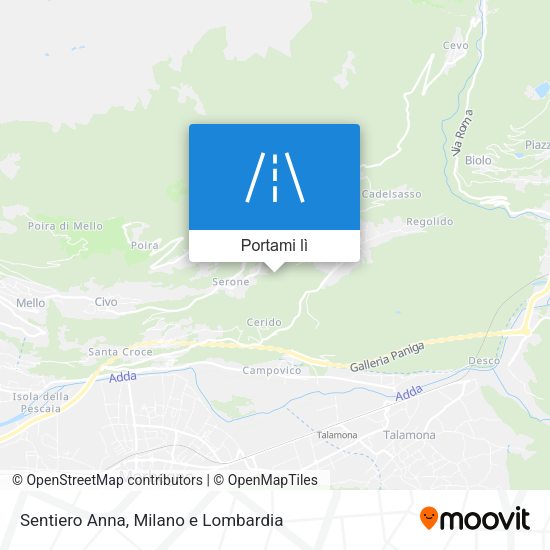 Mappa Sentiero Anna