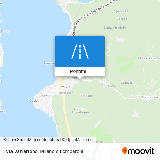 Mappa Via Valvarrone
