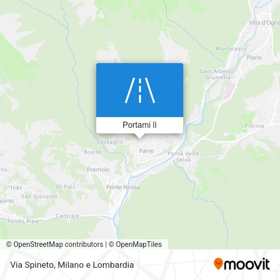 Mappa Via Spineto