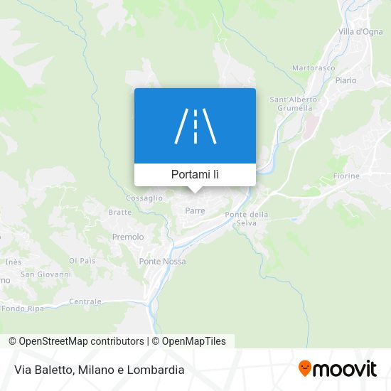 Mappa Via Baletto