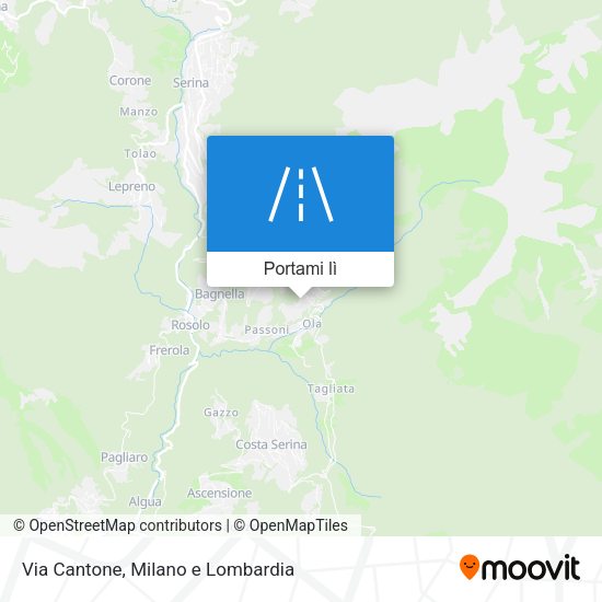 Mappa Via Cantone
