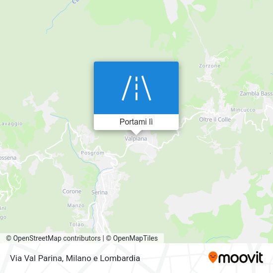 Mappa Via Val Parina