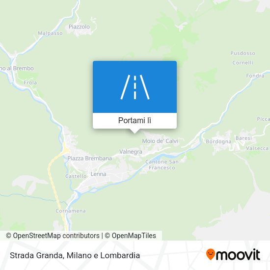 Mappa Strada Granda