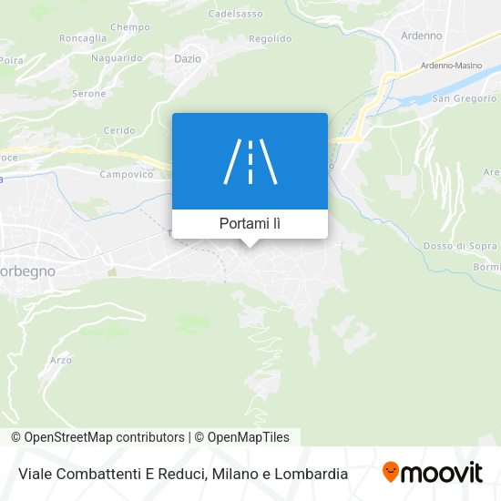 Mappa Viale Combattenti E Reduci