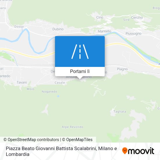 Mappa Piazza Beato Giovanni Battista Scalabrini