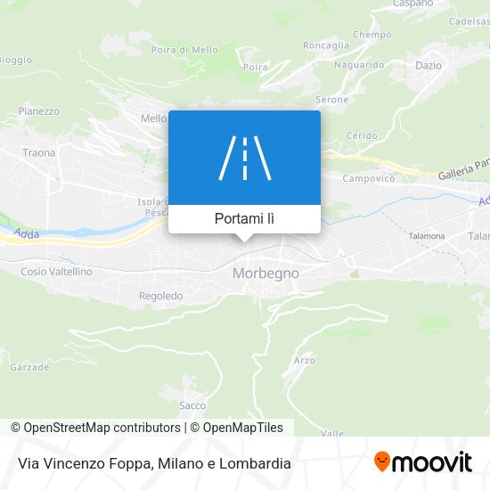 Mappa Via Vincenzo Foppa