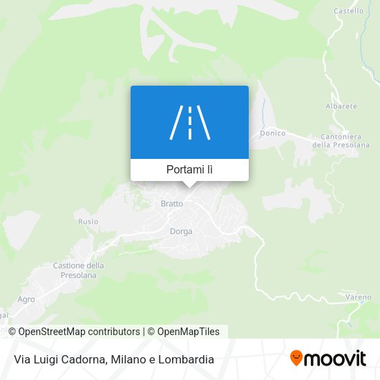 Mappa Via Luigi Cadorna