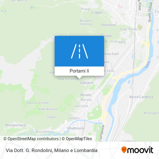 Mappa Via Dott. G. Rondolini