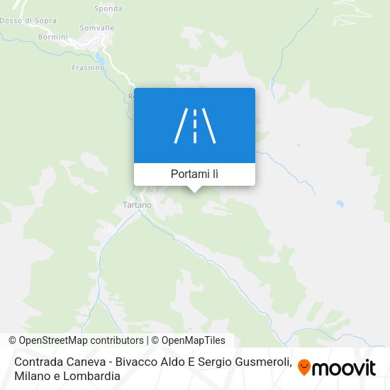 Mappa Contrada Caneva - Bivacco Aldo E Sergio Gusmeroli