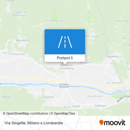 Mappa Via Singelle