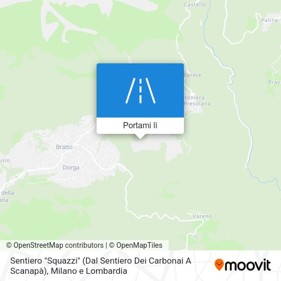 Mappa Sentiero "Squazzi" (Dal Sentiero Dei Carbonai A Scanapà)
