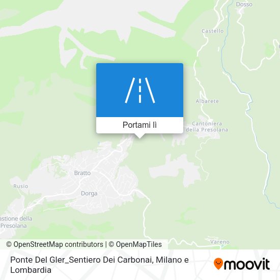 Mappa Ponte Del Gler_Sentiero Dei Carbonai