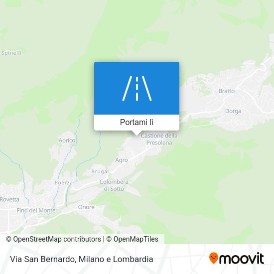 Mappa Via San Bernardo