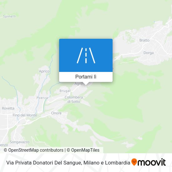 Mappa Via Privata Donatori Del Sangue