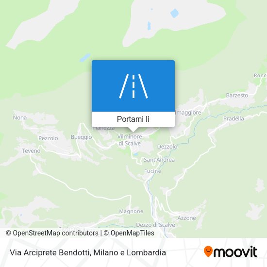 Mappa Via Arciprete Bendotti