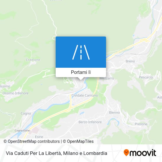 Mappa Via Caduti Per La Libertà