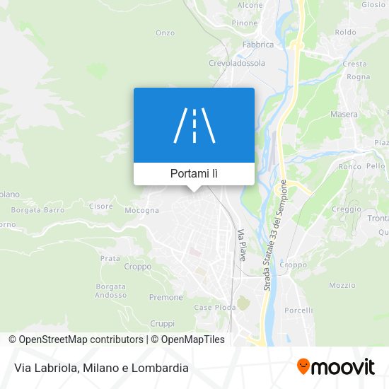 Mappa Via Labriola