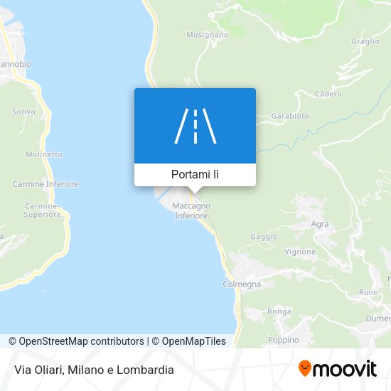 Mappa Via Oliari