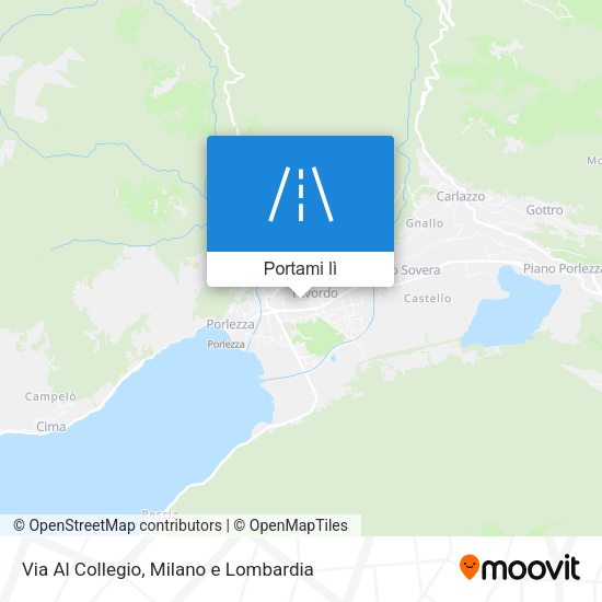 Mappa Via Al Collegio